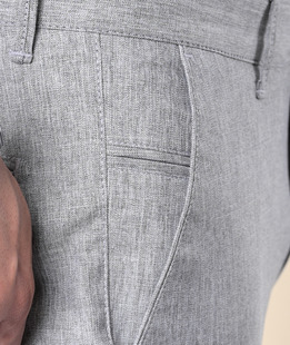 Сив мъжки структурен панталон