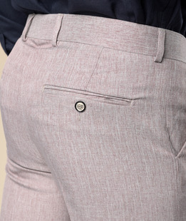 Мъжки структурен панталон цвят бордо