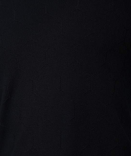 Черен мъжки пуловер на ромбоиди