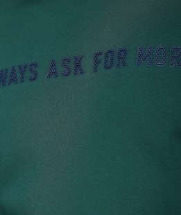 Мъжка блуза с щампа Ask for more зелена