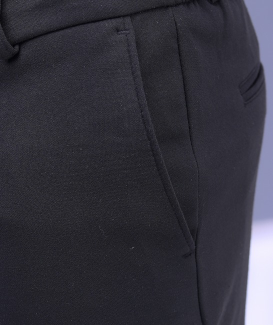 Черен мъжки панталон с италиански джоб