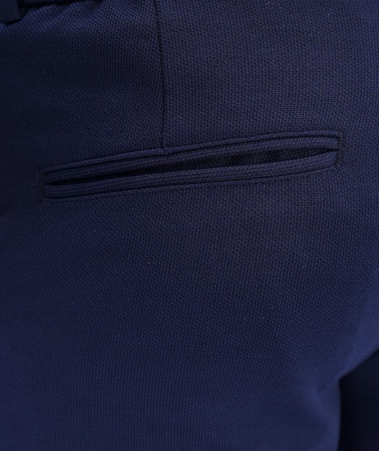 Стилен тъмно син панталон с италиански джоб от Gipe