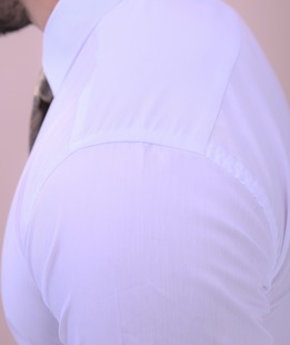 Мъжка официална риза базов модел в бяло