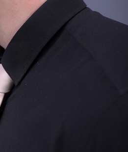 Луксозна мъжка официална черна риза 