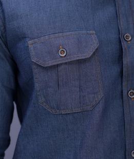 Дънкова мъжка риза