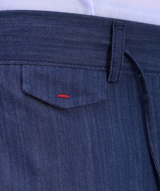 Дънков панталон в синьо с италиански джоб