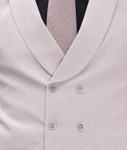 Бежов елек двуредов с голям ревер мъжки