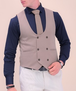 Двуредов класически мъжки официален елек 