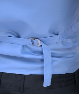 Класически мъжки светло син едноредов елек