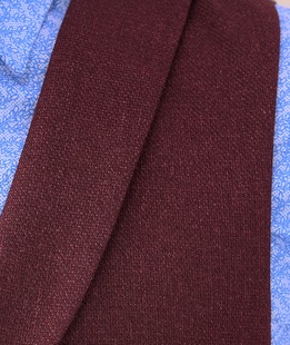 Класически мъжки елек с висок ревер в бордо