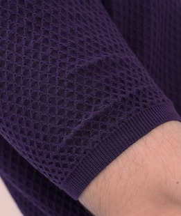 Стилна мъжка лилава поло тениска с яка