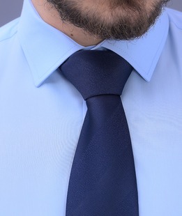 Луксозна официална мъжка риза в светло син цвят