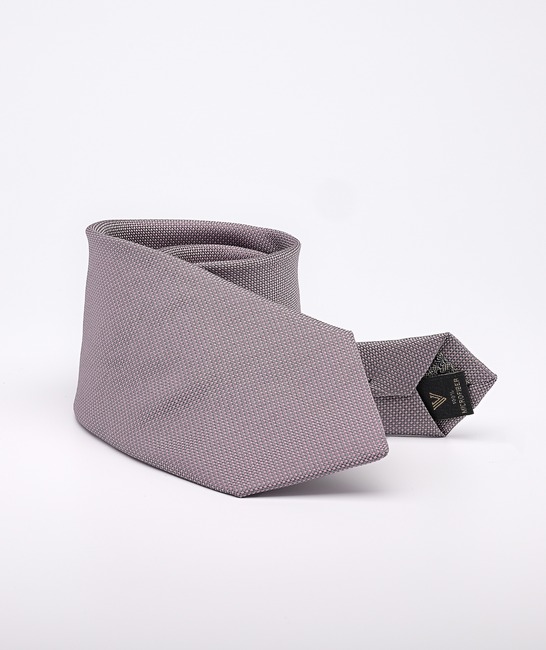 Класическа розова вратовръзка на сиви точки с кърпичка
