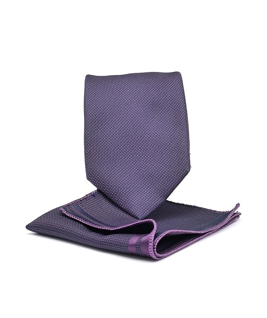 Изискана структурна лилава вратовръзка