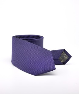 Структурна лилава вратовръзка с кърпичка