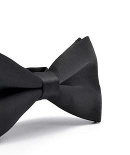 Луксозна черна мъжка папионка