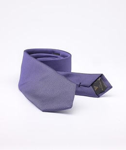 Класическа структурна лилава вратовръзка с кърпичка