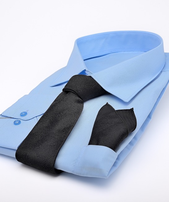 Черна вратовръзка на едри квадрати elegance