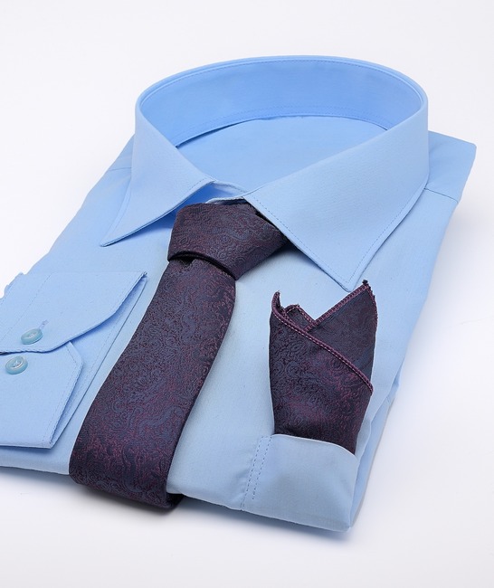 Elegance вратовръзка с цветни орнаменти и кърпичка