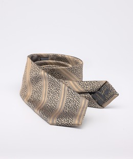 Мъжка златиста вратовръзка на синя мозайка