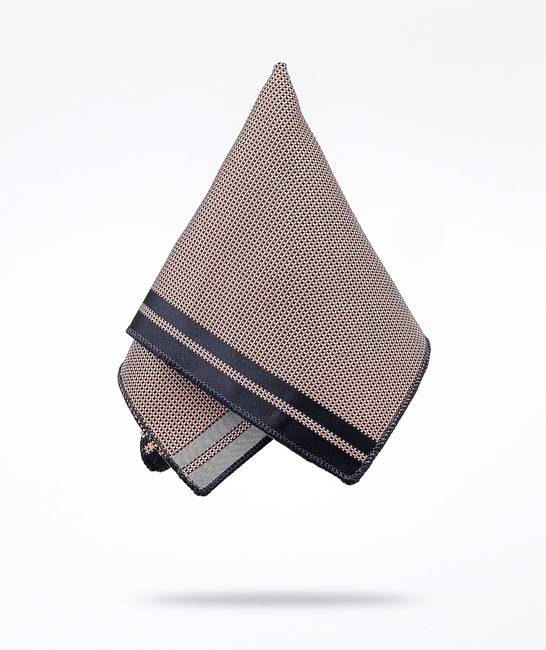 Луксозна класическа вратовръзка на точки цвят керемида