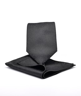 Premium вратовръзка с бродерия ретро кола с кърпичка