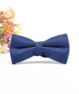 Класическа елегантна мъжка папионка в тъмно синьо