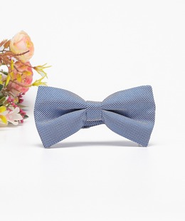 Структурна стилна мъжка папионка в светло синьо