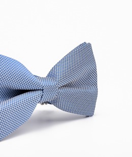 Структурна стилна мъжка папионка в светло синьо