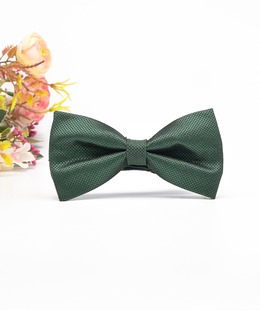 Стилна мъжка папионка в рубинено зелено