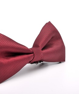 Мъжка двупластова класическа папионка в бордо