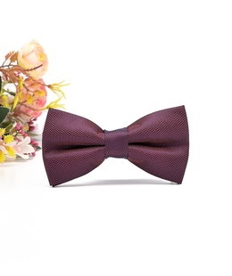 Мъжка елегантна папионка в цвят череша