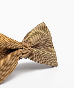 Елегантна мъжка папионка в цвят старо злато