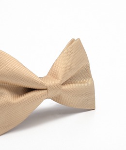 Ръчно изработена мъжка папионка в екрю