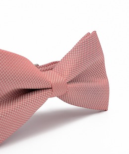 Стилна мъжка папионка в цвят пудра структурна