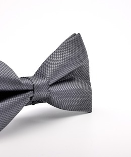 Мъжка класическа сива структурна папионка