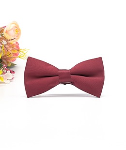 Луксозна двупластова мъжка папионка в бордо