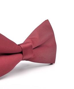 Луксозна двупластова мъжка папионка в бордо