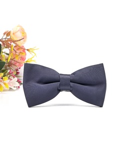 Тъмно синя мъжка луксозна папионка