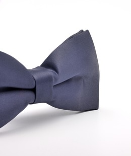 Тъмно синя мъжка луксозна папионка