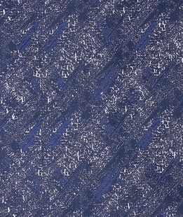 Комплект с папионка игла за ревер и кърпичка в синьо