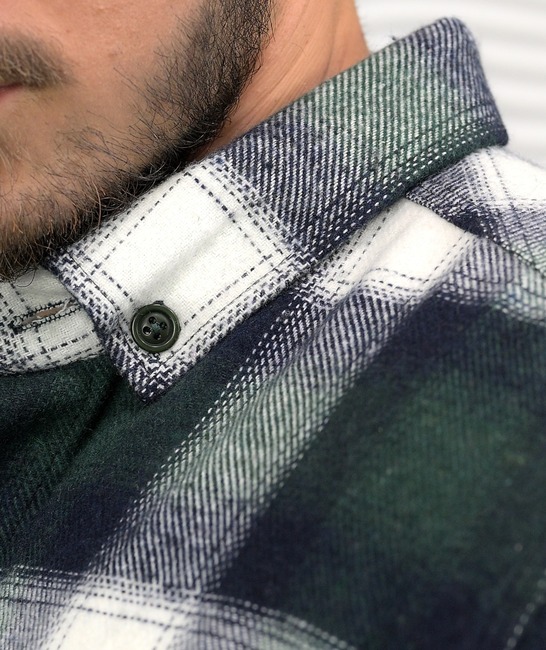 Полирана карирана зелена мъжка риза lumberjack 