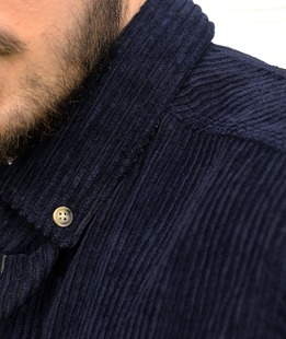 Тъмно синя джинсова риза  Slim Fit