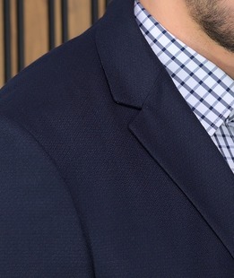 Комфортно мъжко сако в цвят индиго Regular Fit