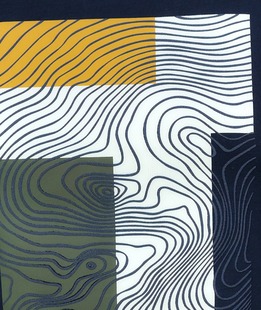 Мъжка изтънчена блуза с къс ръкав в тъмно синьо