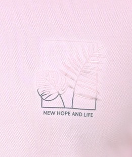 Мъжка удобна тениска с къс ръкав в тренди розов цвят