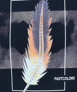 Очарователна фланелка с къс ръкав в тъмно синьо