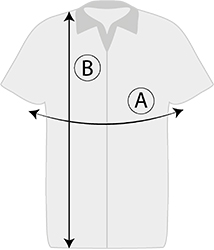 Бяла мъжка риза на контурни черни квадрати
